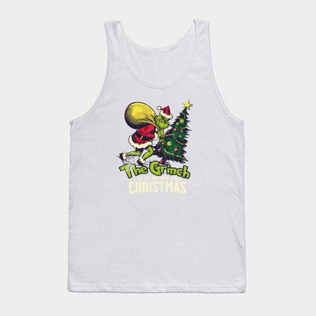 Print Design Christmas The Grinch Tank Top by Casually Fashion Store